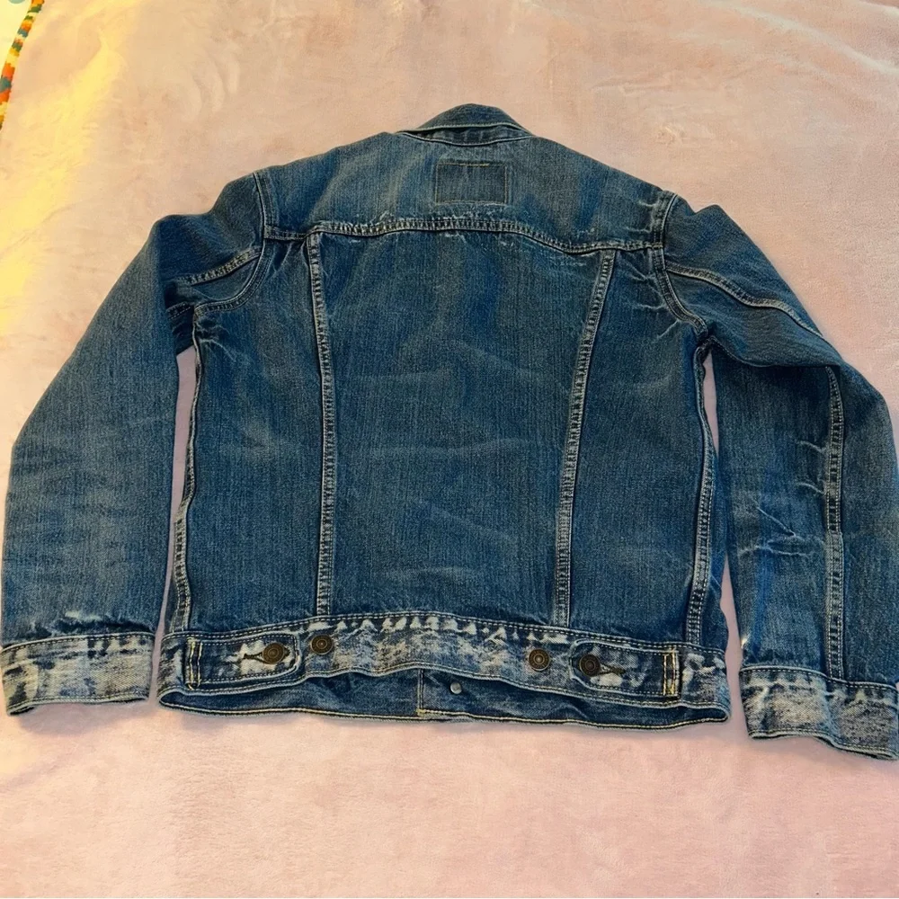 Levi’s Trucker denim jacket size S faded blue wash 100% cotton 72334 punk grunge - Picture 2 of 7
